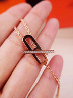 TimiHM NECKLACE PLATINUM ROSE GOLD DIAMOND