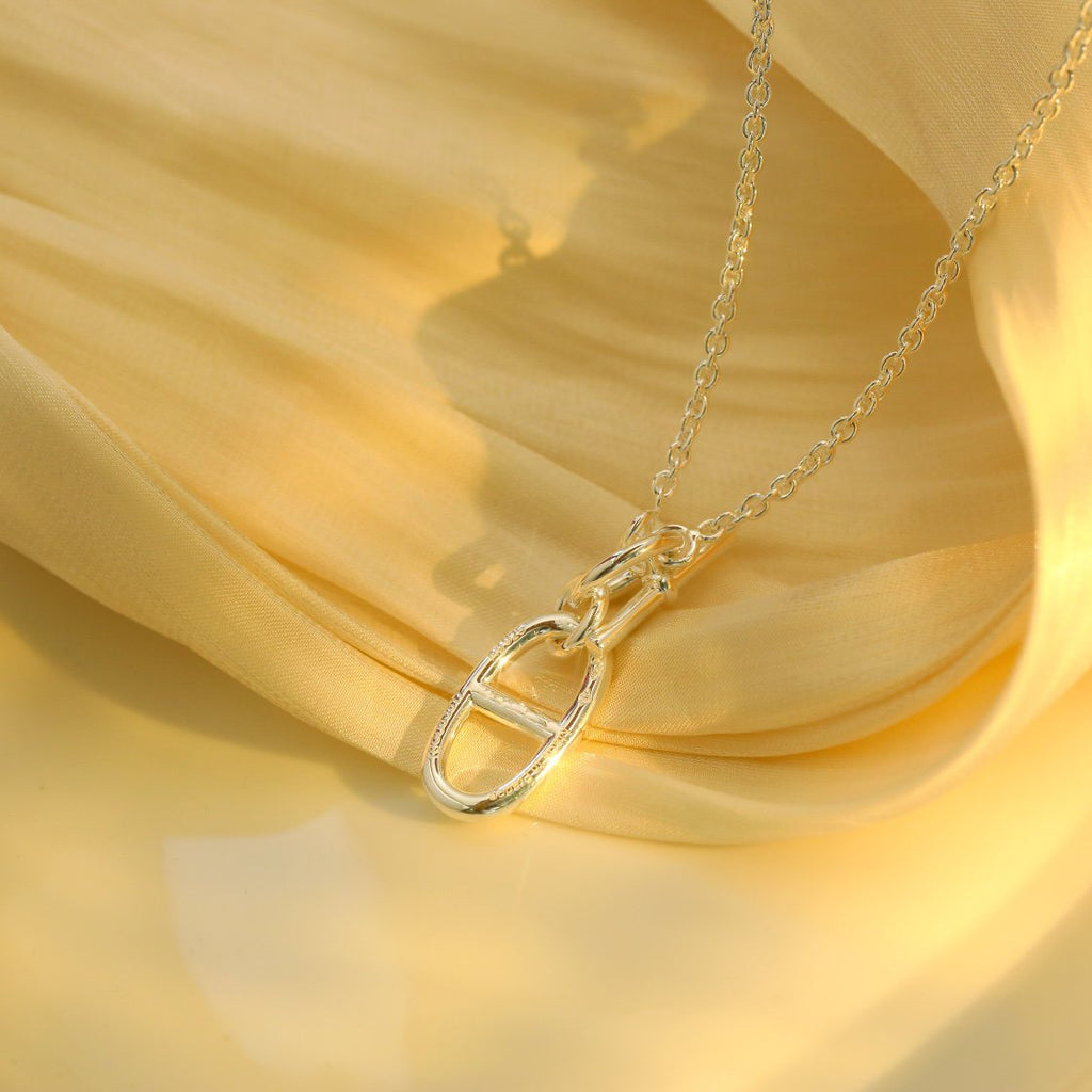 TimiHM CHAINE D'ANCRE PENDANT NECKLACE STERLING SILVER