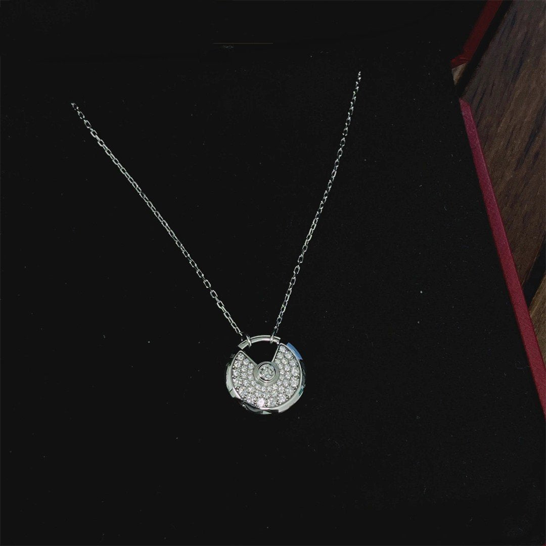 TimiAMULETTE SILVER FULL DIAMOND NECKLACE