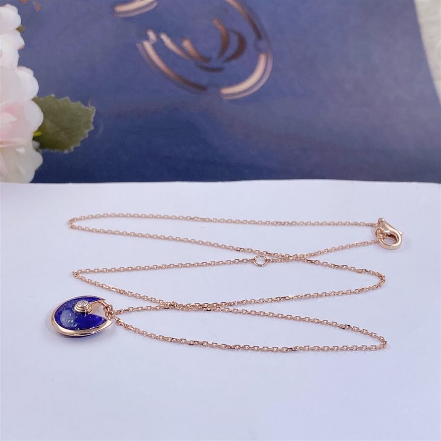 TimiAMULETTE ROSE GOLD AGATE NECKLACE