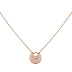 TimiAMULETTE ROSE GOLD PINK MOP NECKLACE