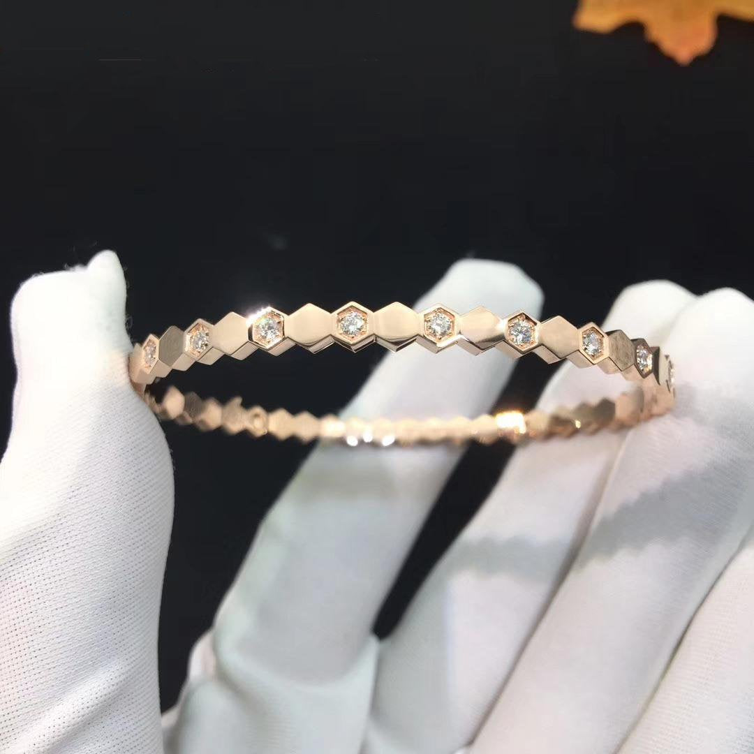 TimiBEE LOVE PINK GOLD DIAMOND BRACELET