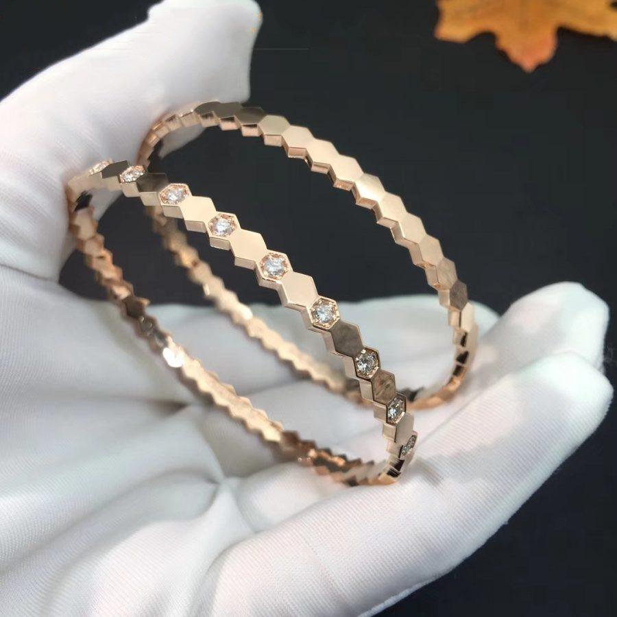 TimiBEE LOVE PINK GOLD DIAMOND BRACELET