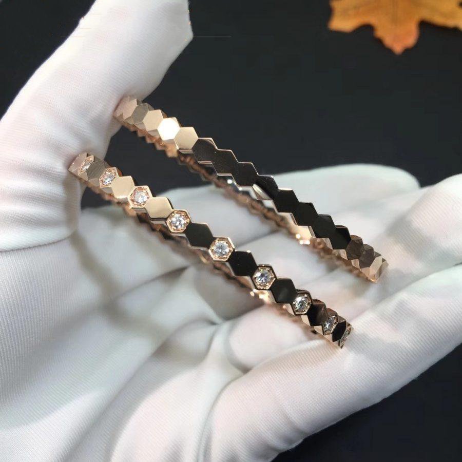 TimiBEE LOVE PINK GOLD DIAMOND BRACELET