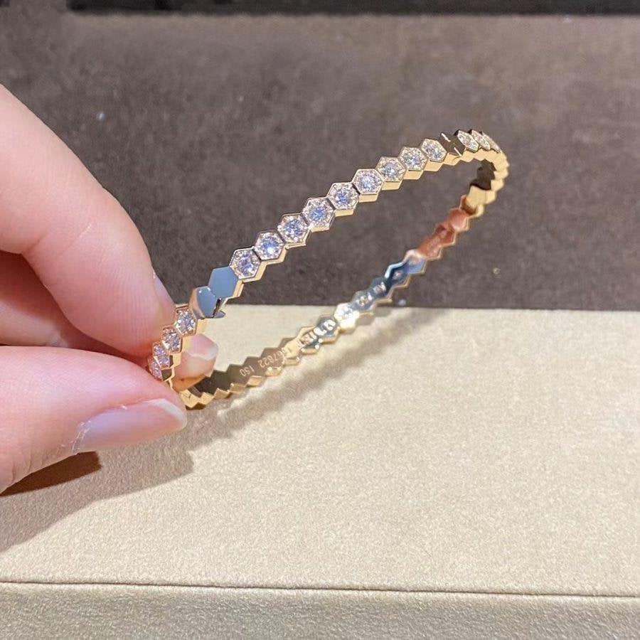TimiBEE LOVE GOLD BRACELET FULL DIAMOND