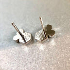 TimiBEE LOVE SILVER DIAMOND EARRINGS
