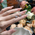 TimiJEUX DE SILVER DIAMOND EARRINGS