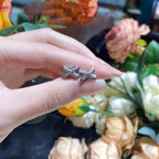 TimiJEUX DE SILVER DIAMOND EARRINGS
