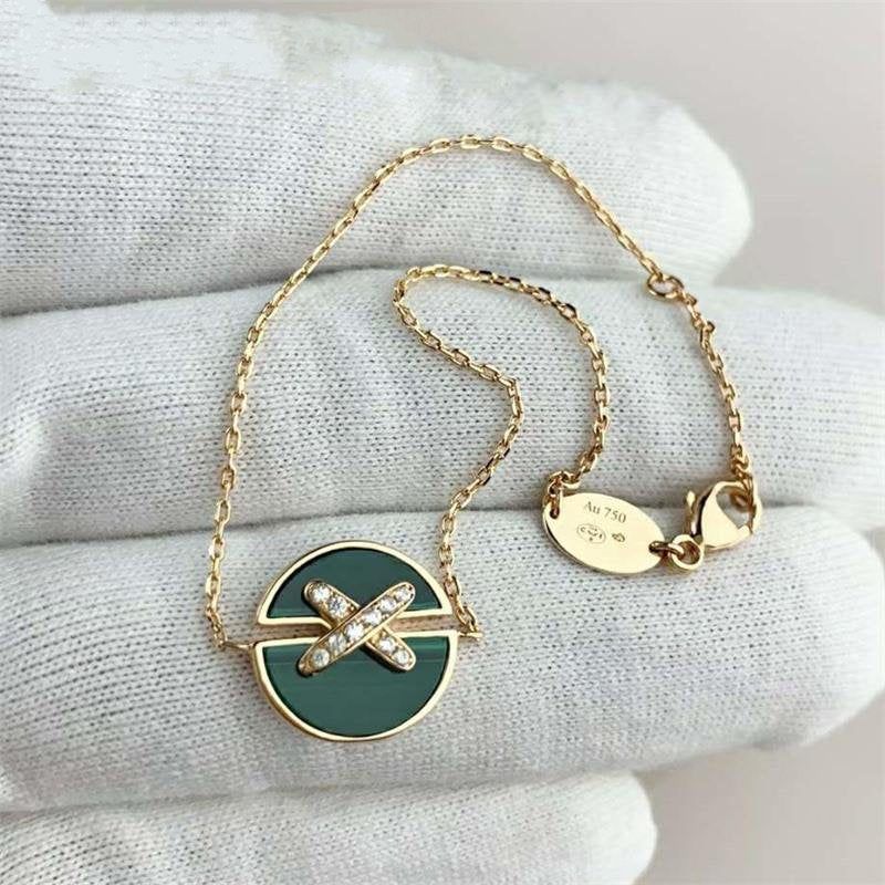 TimiJEUX DE BRACELET MALACHITE PINK GOLD DIAMONDS