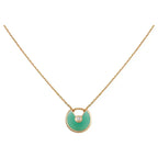TimiAMULETTE GOLD MALACHITE NECKLACE