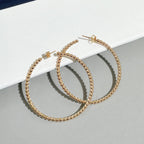 [Timi]  SMOOTH BEAD STUD EARRINGS