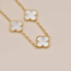 [Timi]New CLOVER WHITE PEARL MOP 5 MOTIF BRACELET COLLECTION