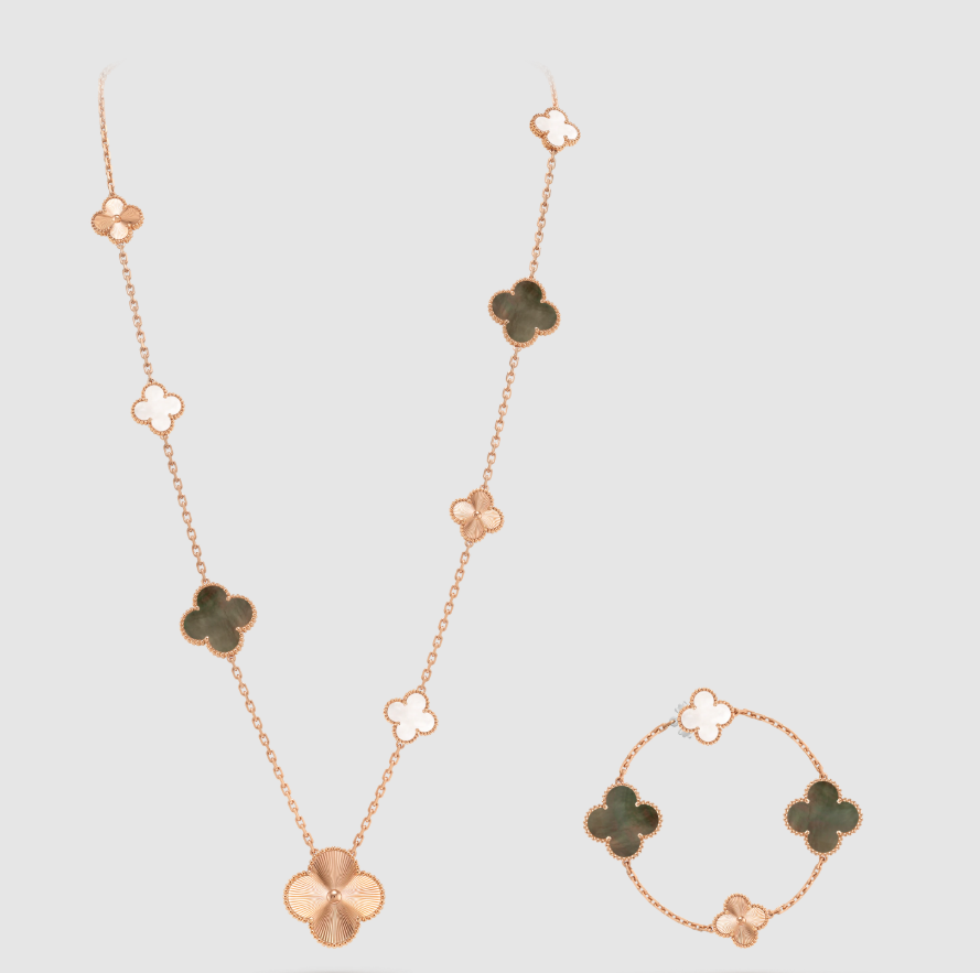 [Timi] 25 NEW CLOVER 15 MOTIFS GRAY MOTHER-OF-PEARL