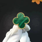 TimiCLOVER MALACHITE RING