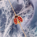 ¡®Timi¡¯LUCKY SPRING 1 MOTIF PINK GOLD BRACELET